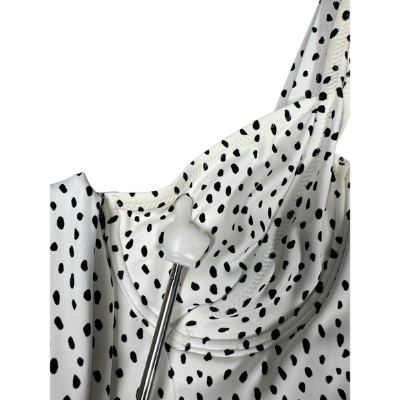 Zulu & Zephyr One Piece Bathing Suit Sz 6 Polka Dot Adjustable Swim Beach Vacay - Picture 8 of 11
